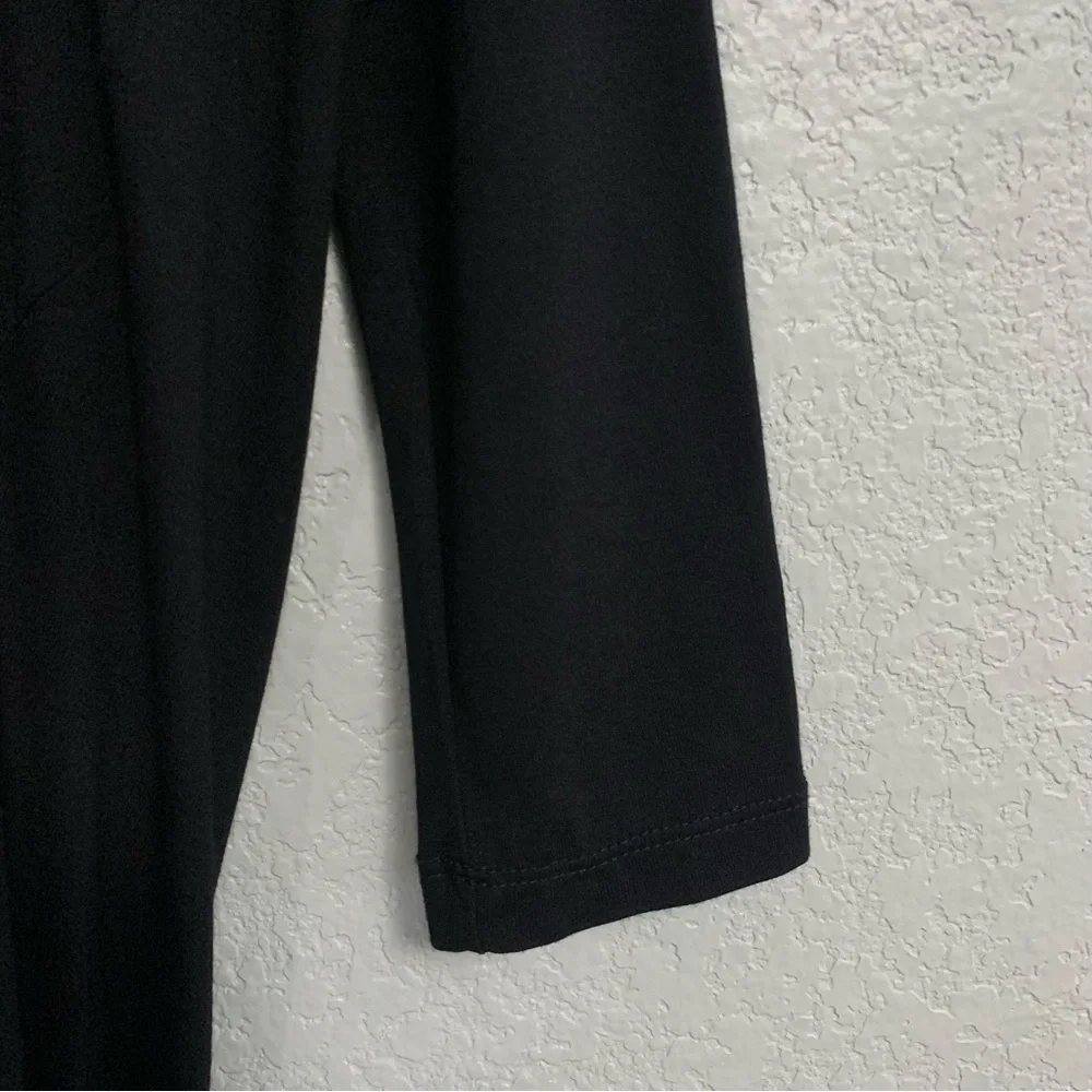 Alembika Top Womens 4 Lagenlook Asymmetrical Seam Oversized Drape Black US XL - Picture 13 of 16